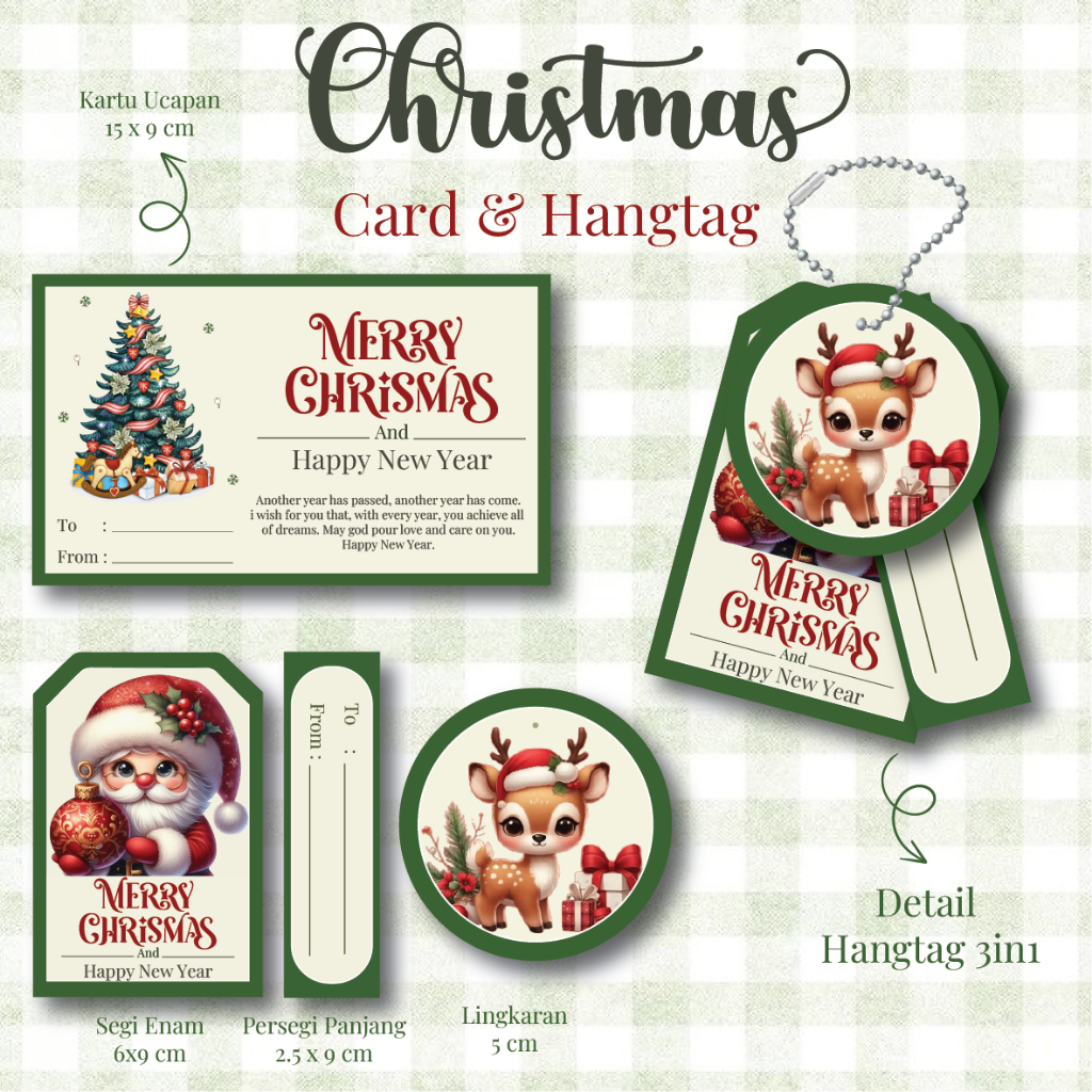 

Hang Tag Natal Christmas / Kartu Ucapan Natal Christmast