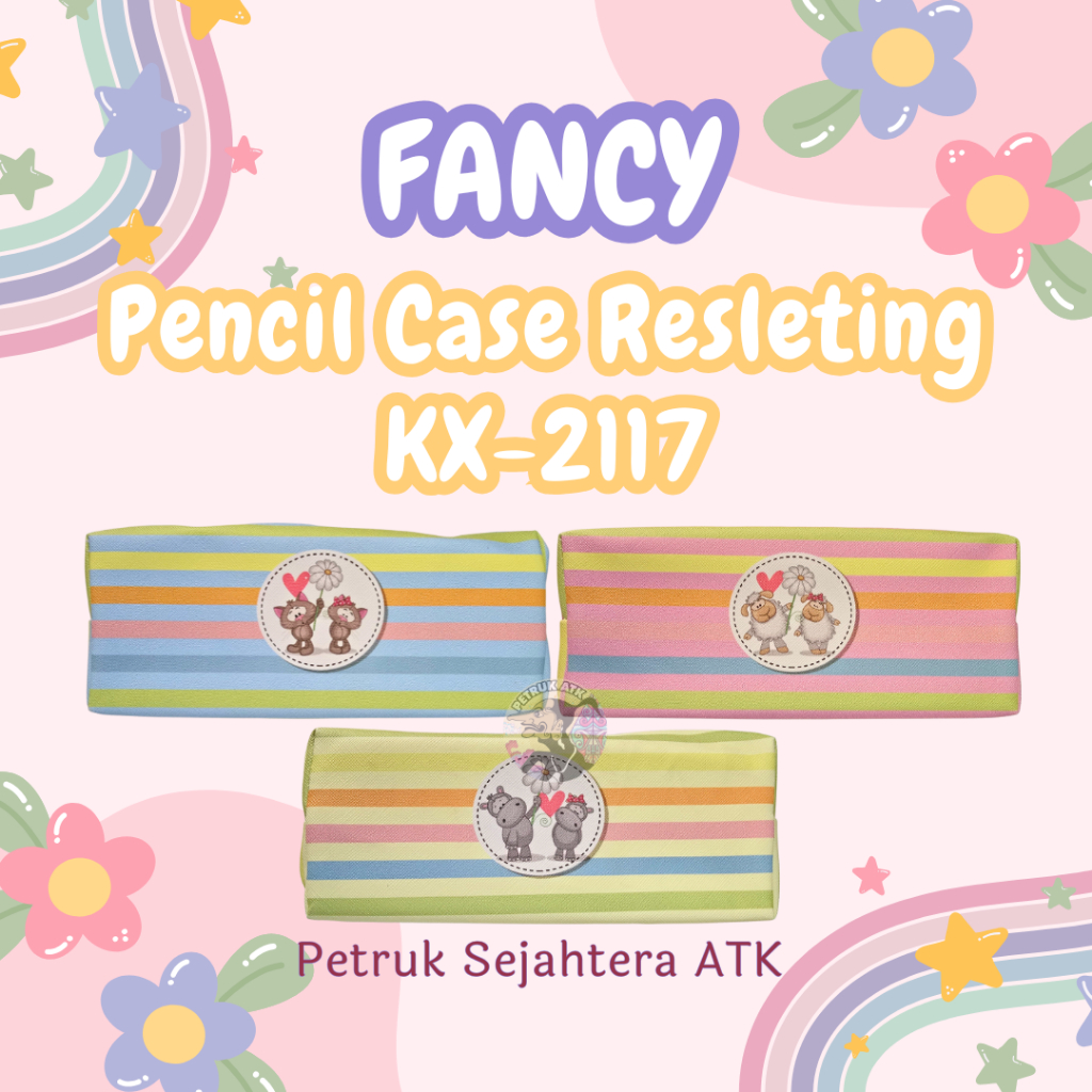 

[PCS] PENCIL CASE RESLETING KARAKTER LUCU KX-2117 TEMPAT PENSIL KOTAK PENSIL ZIPPER