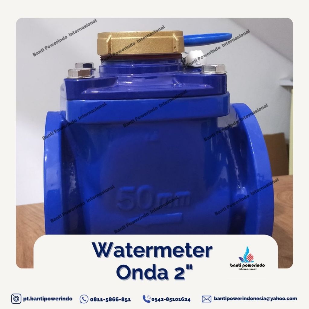 Water Meter Onda 2 Inch Dn 50 mm / meteran air Onda 2 inch dn 50 mm