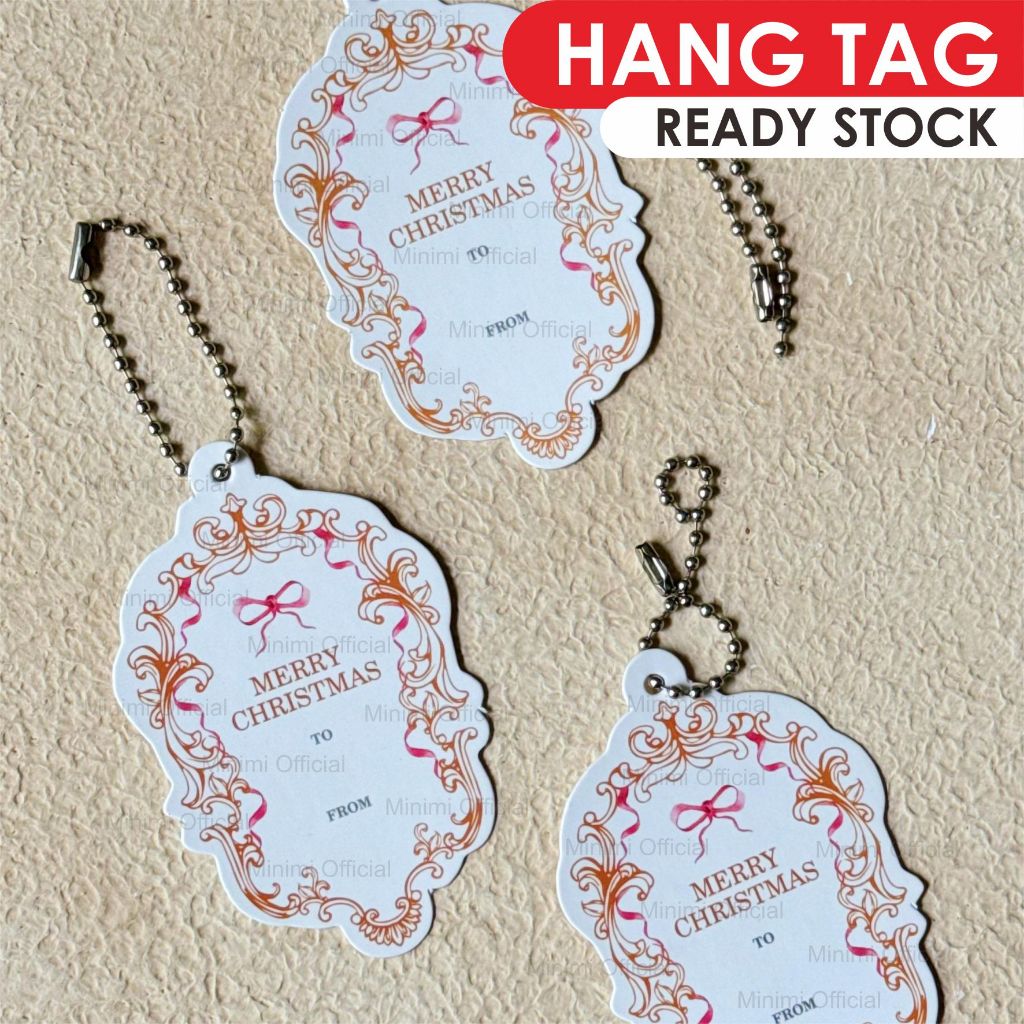 

Hangtag Christmas | Label Tag Parcel Natal | Hangtag Natal Readystock