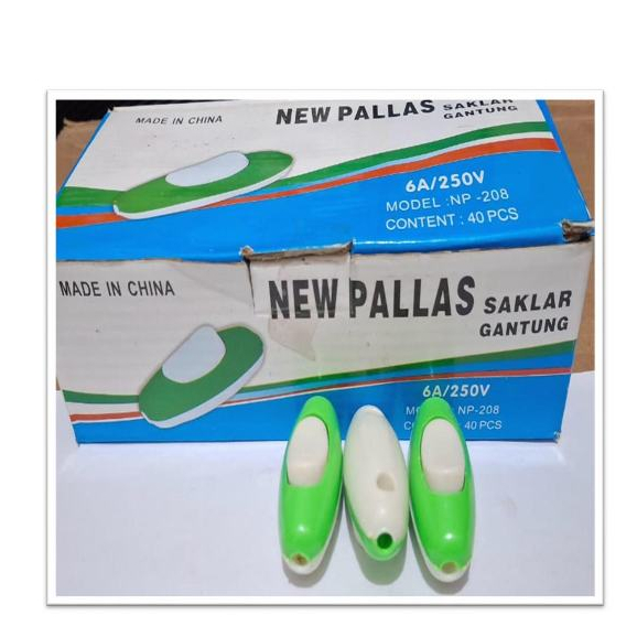 Saklar Gantung On/Off Putih/ Hijau 208 NEWPALLAS