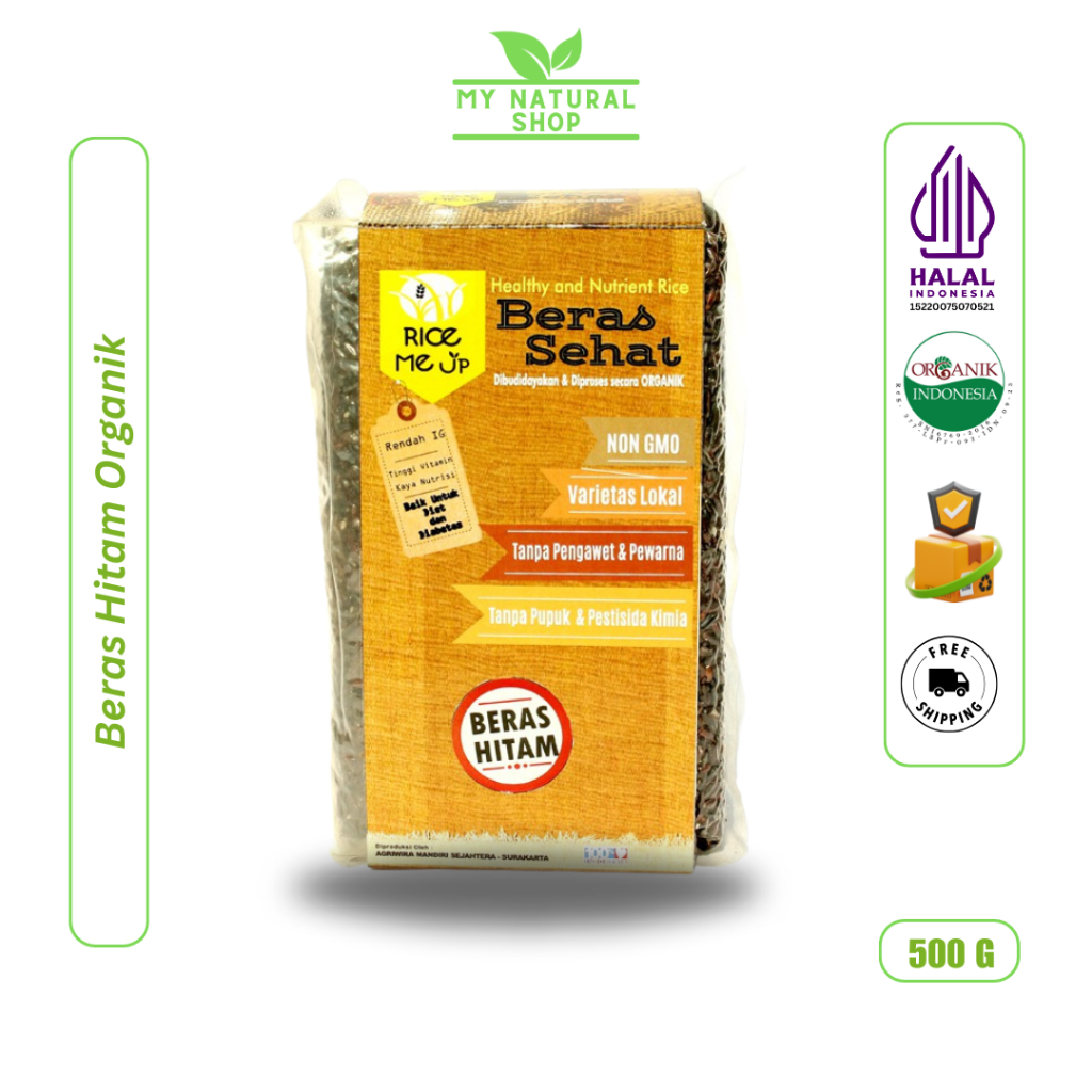

Beras Hitam Organik Rice Me Up 500 gr