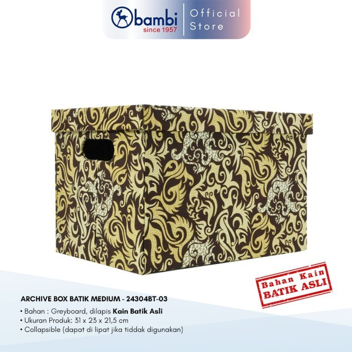

Bambi Gift Box / Kotak Kado / Archive Box Batik Motif Dayak – 24304BT