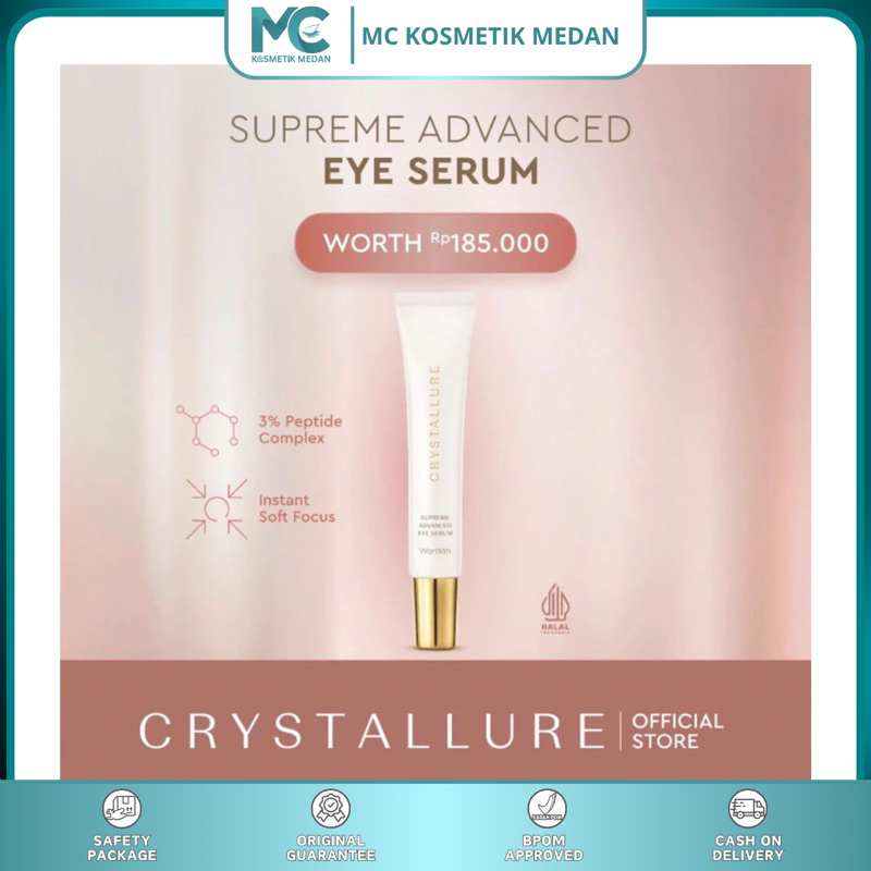 CRYSTALLURE-WARDAH CRYSTALLURE-Supreme Advanced Eye Serum 15ml