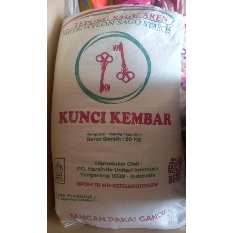 

Tepung Sagu Aren Kunci Kembar Repack 1kg