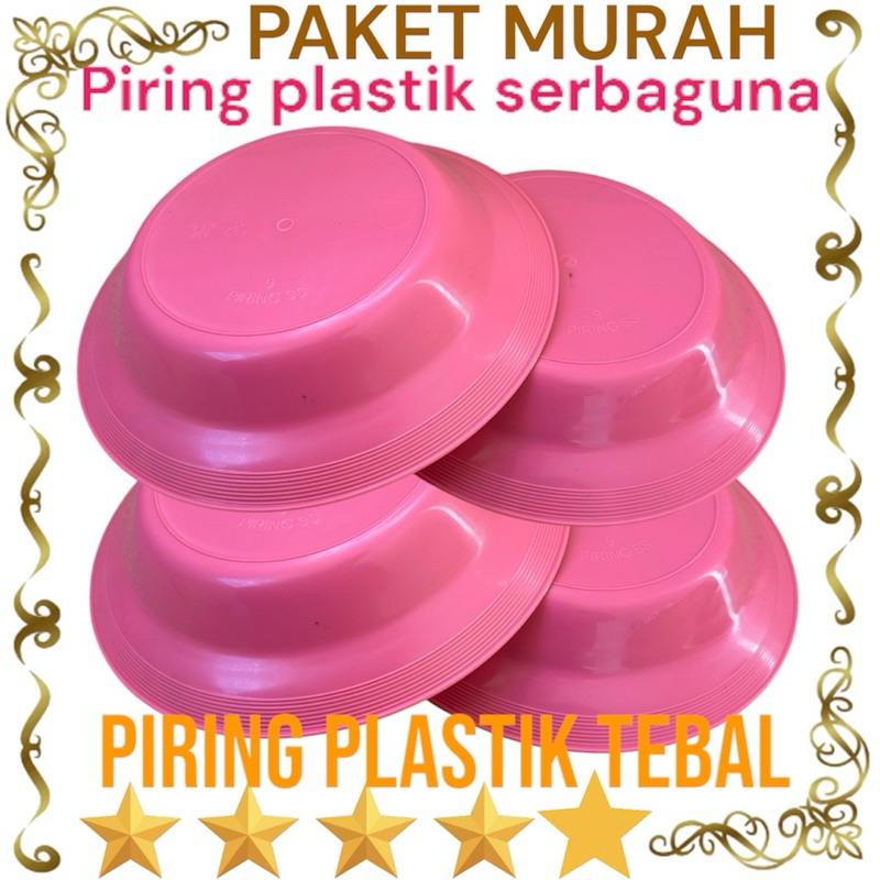 PIRING MAKAN CANTIK/PIRING MAKAN PLASTIK WARNA ECERAN
