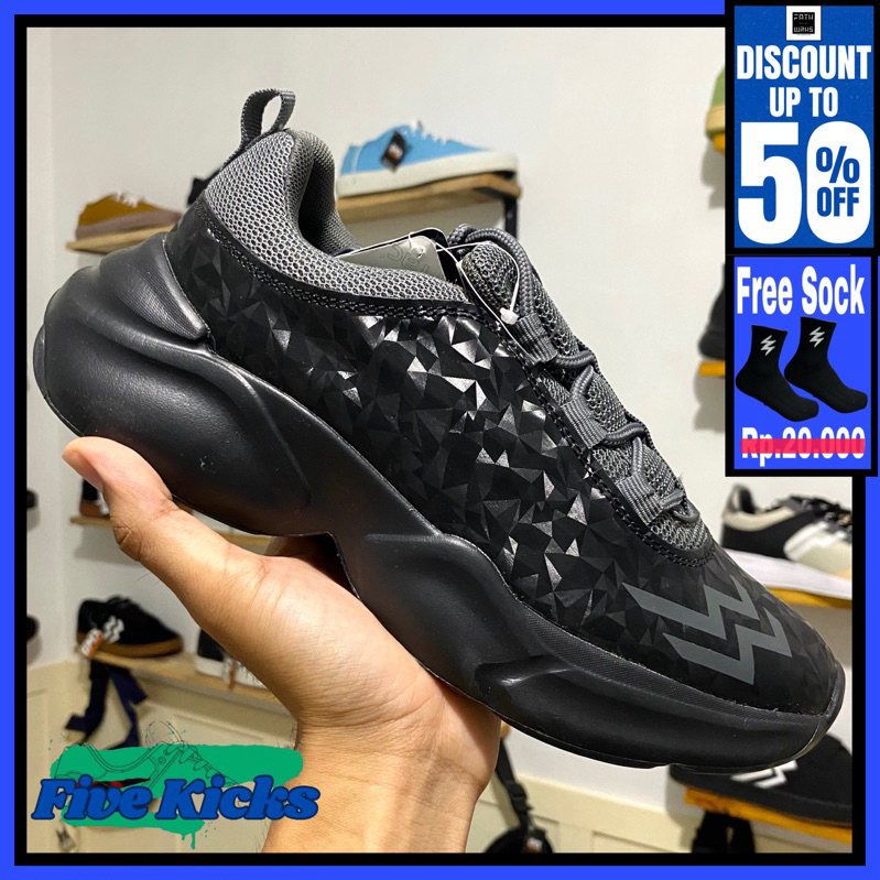 Sepatu Athletica Original - Jayson Black Grey | Sepatu Olahraga | Unisex