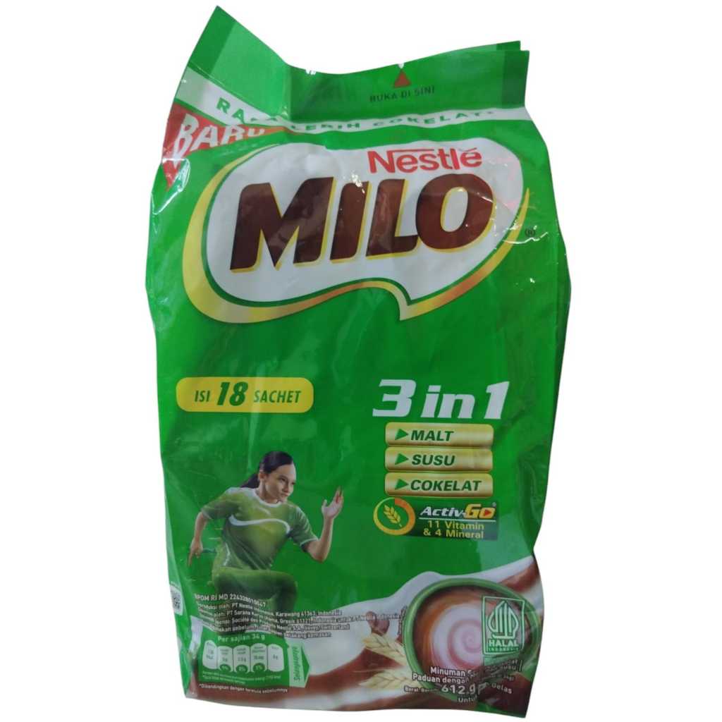 

Milo 3 in 1 612gr BAG(18 Sachet)
