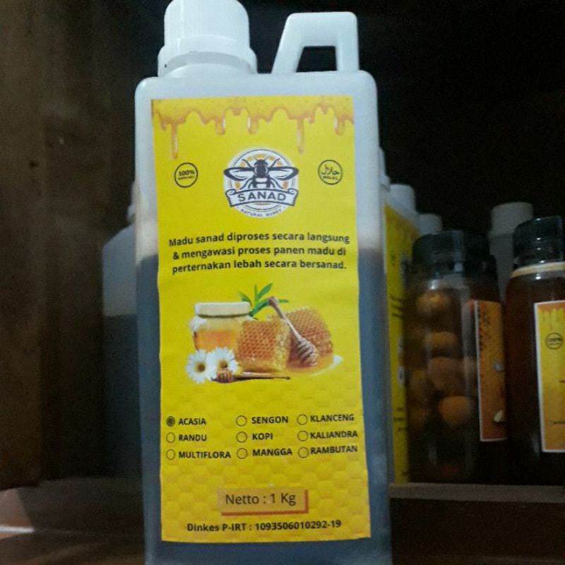 

Madu Asli Multiflora 1Kg Murni Tanpa Campuran - Madu Multiflora Original SANAD Lebah