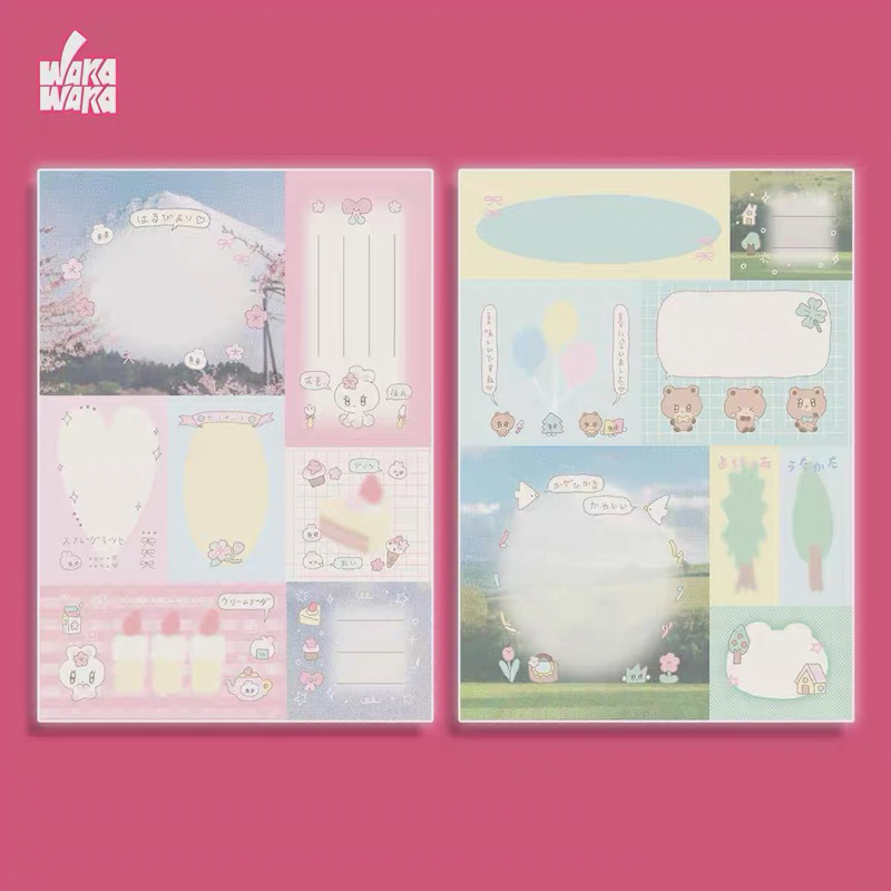

memopad wk cutting dekorasi journal readystock B1739
