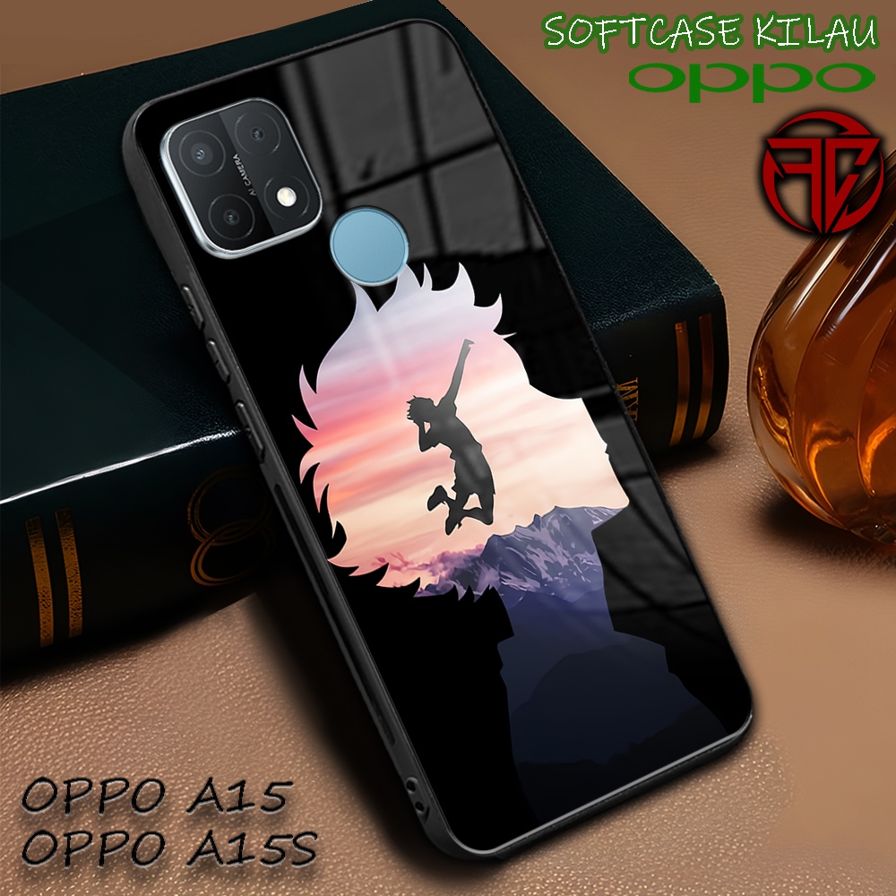 [SC23] Softcase Kilau Oppo A15 | Oppo A15s | Casing Kaca Mika | Kesing Keren Aesthetic [ Haikyu ] | 