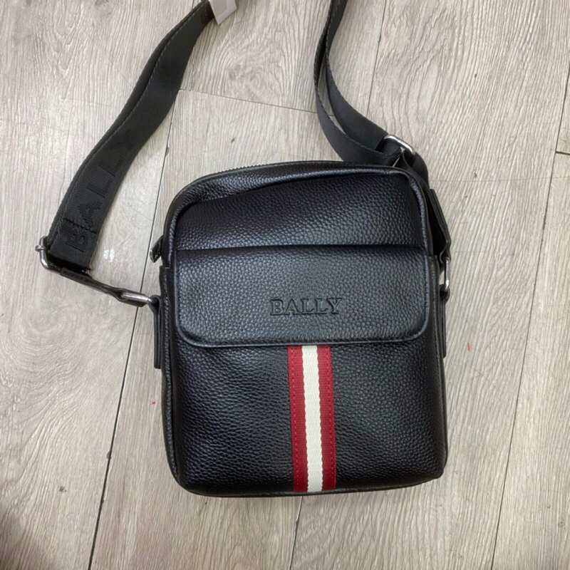 TAS BALLY SLING BAG PRIA IMPORT TAS SELEMPANG BAHAN KULIT PREMIUM AAA QUALITY