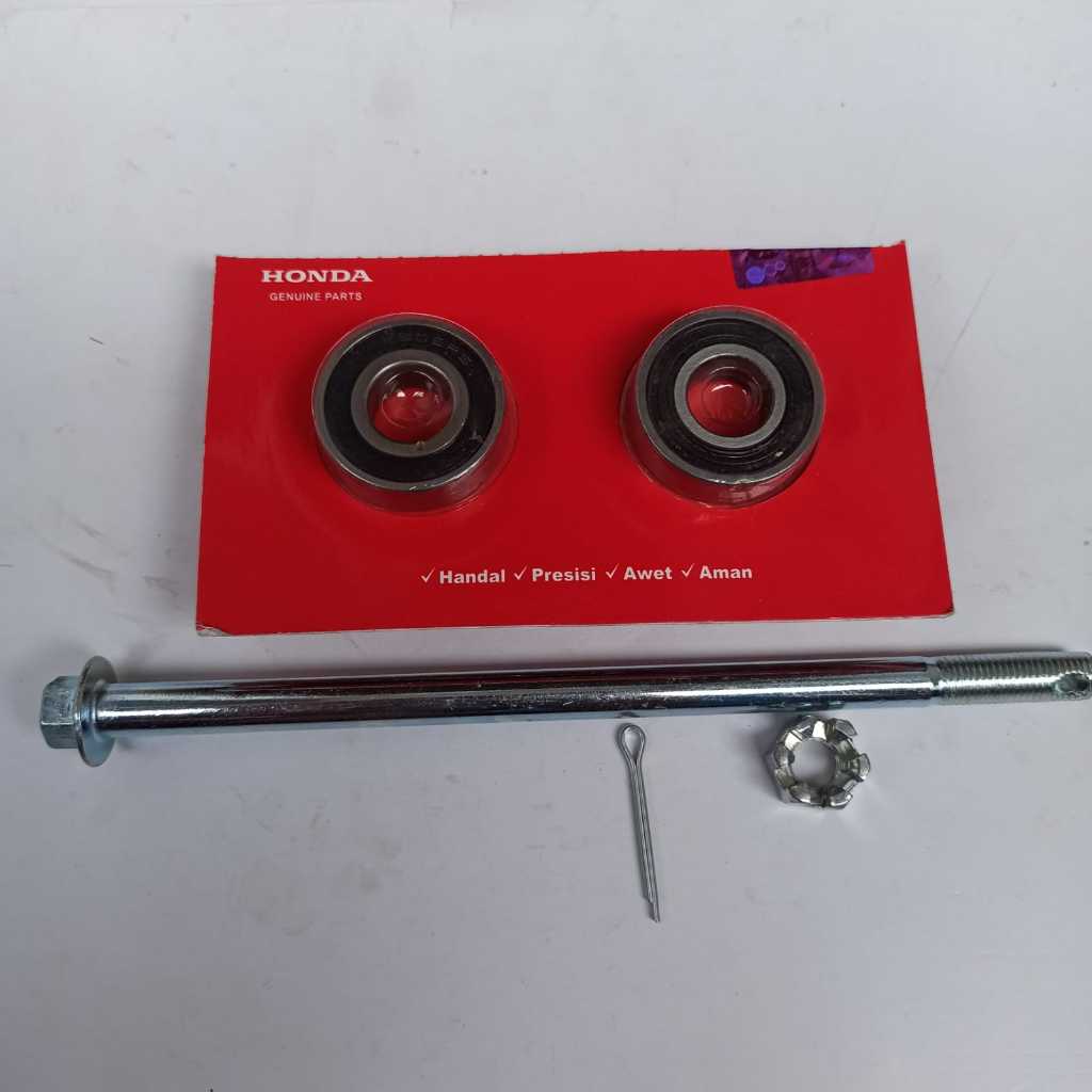 Berkahsspeed As Roda Depan + Bearing Roda Depan Mio Smile/Mio J/Soul Karbu/Fino Karbu/Mio M3