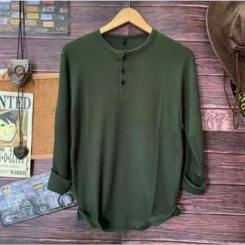 KAOS POLOS KANCING 3 PRIA TERBARU | KAOS PRIA DISTRO