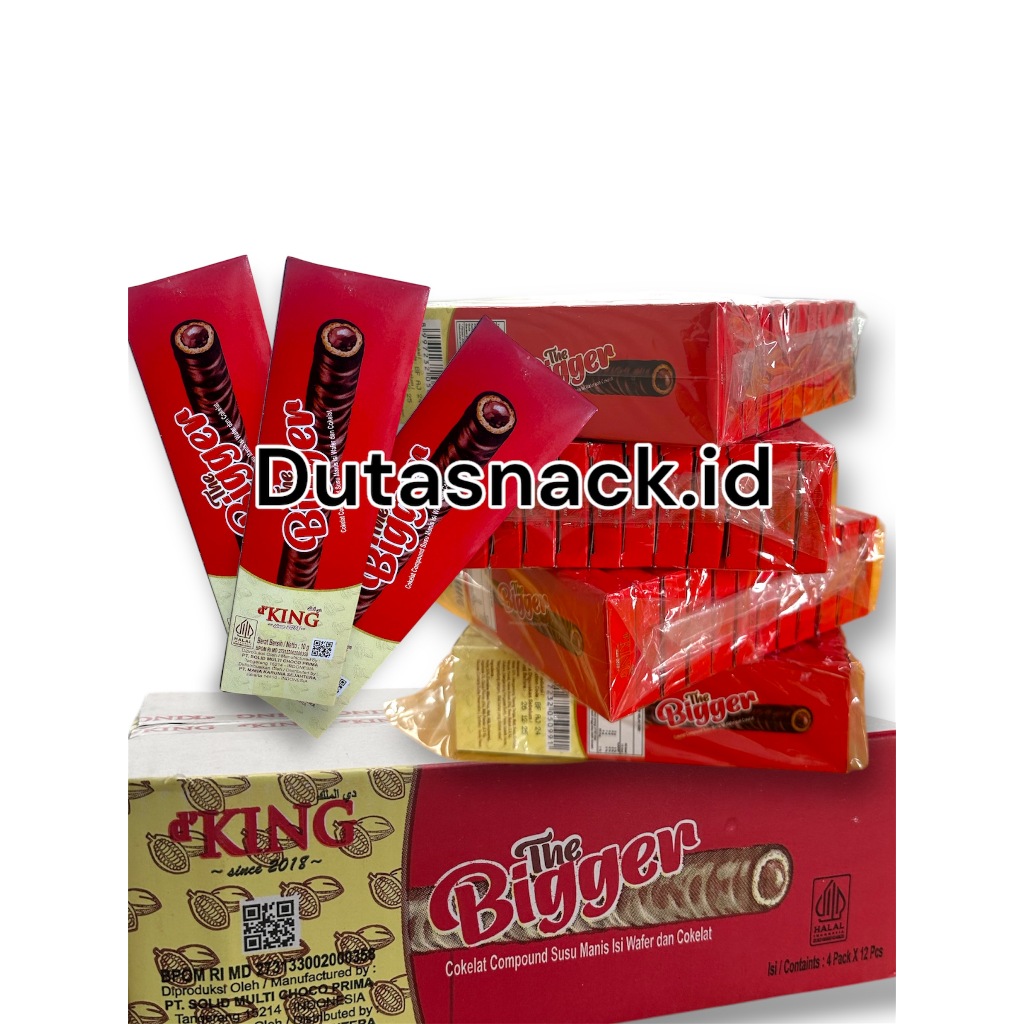 

1 karton coklat the bigger coklat stik roll isi 48 picis