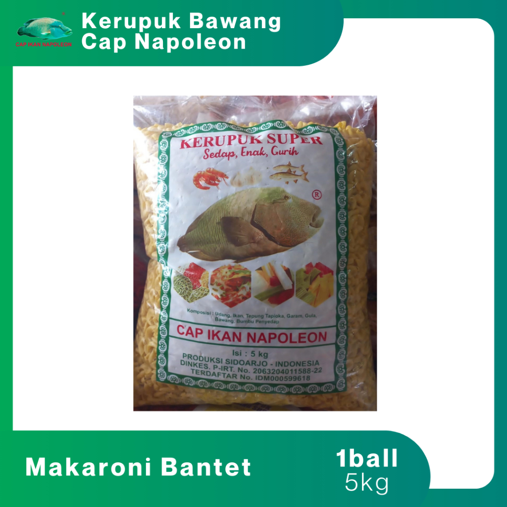 

Krupuk Makaroni cincin Cap Napoleon 1kg