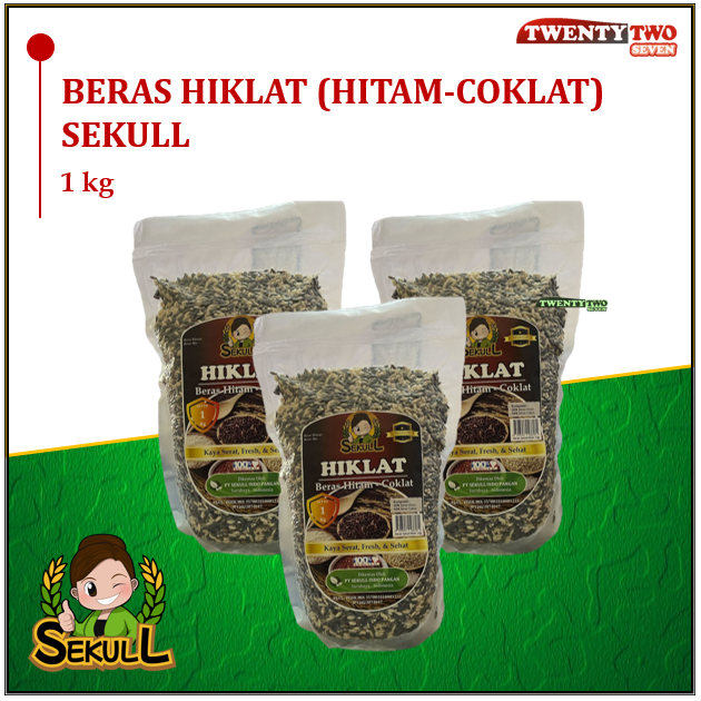 

Beras Sekull Hiklat Hitam Coklat Mix Rendah Gula Karbo Lemak Aman Diabetes 1 kg