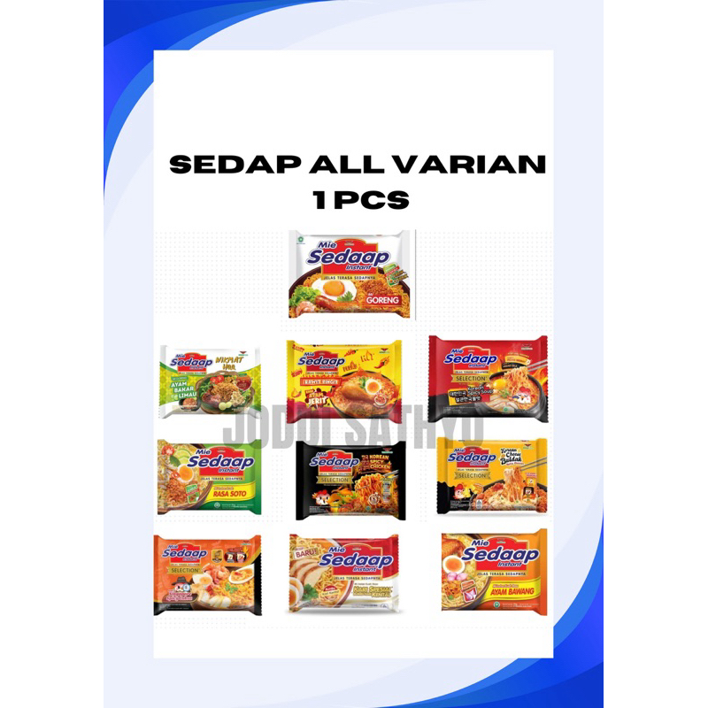 

MIE SEDAAP ALL VARIAN 1 PCS