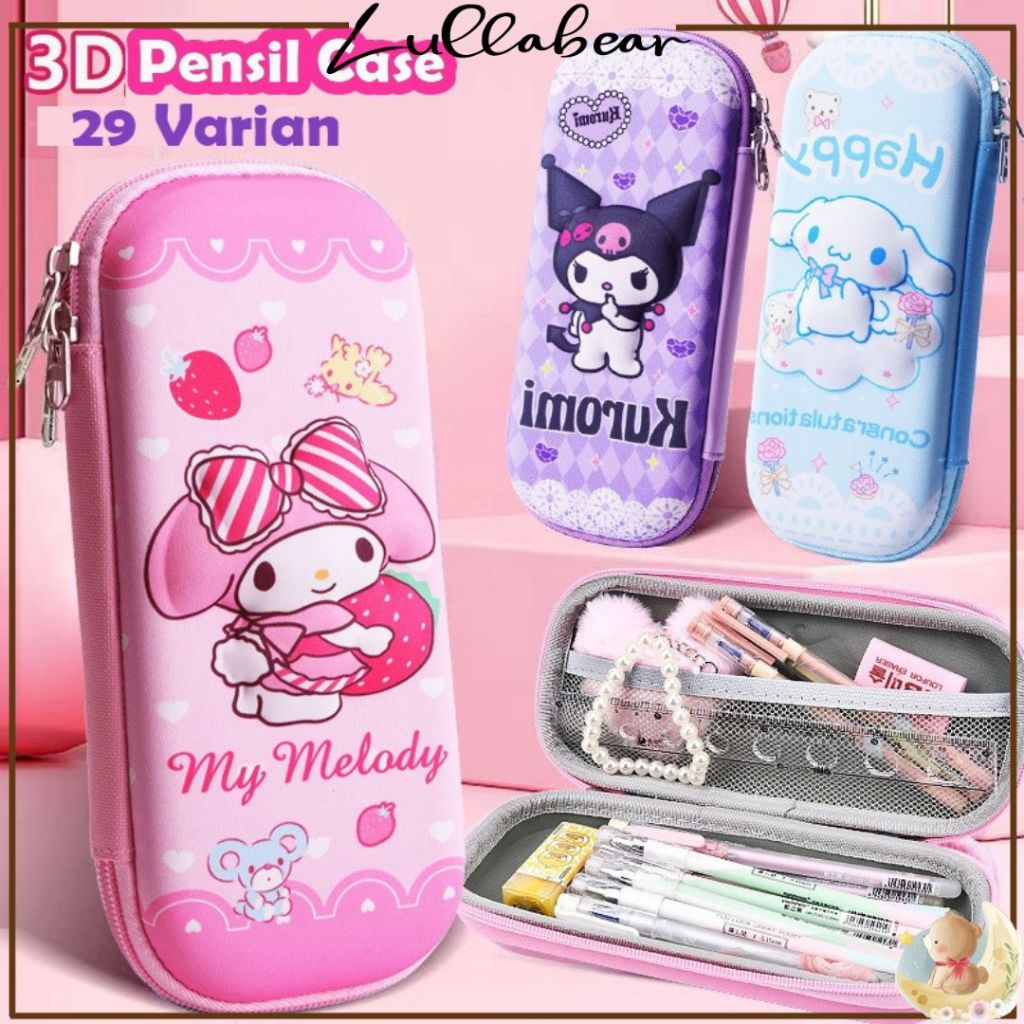 

LULLABEAR - PART 2 - KOTAK PENSIL TEMPAT PENSIL ANAK SMIGGLE LOOKALIKE 3D HARDCASE BAHAN EVA WATERPROOF / PENCIL CASE ANAK