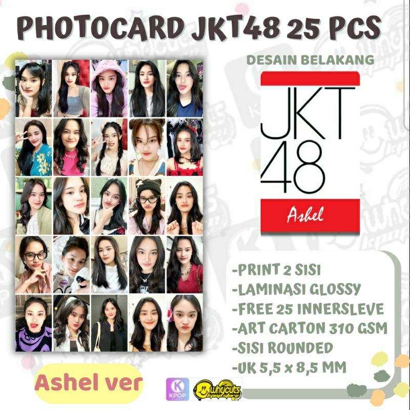 [25pcs] PC PHOTOCARD JKT48 MEMBER ASHEL