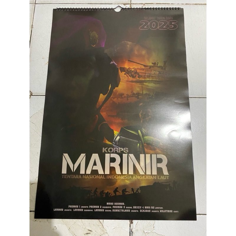 

Kalender Dinding Tahun 2025 - KORPS MARINIR