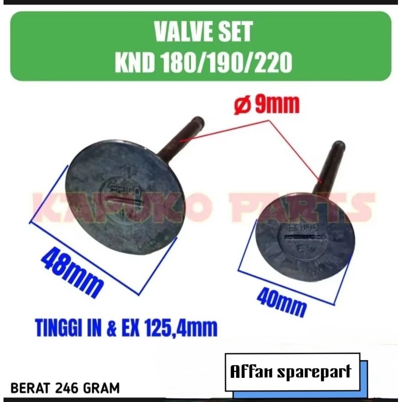 KND 180 KND 190 KND 220 KLEP MESIN DIESEL KUBOTA