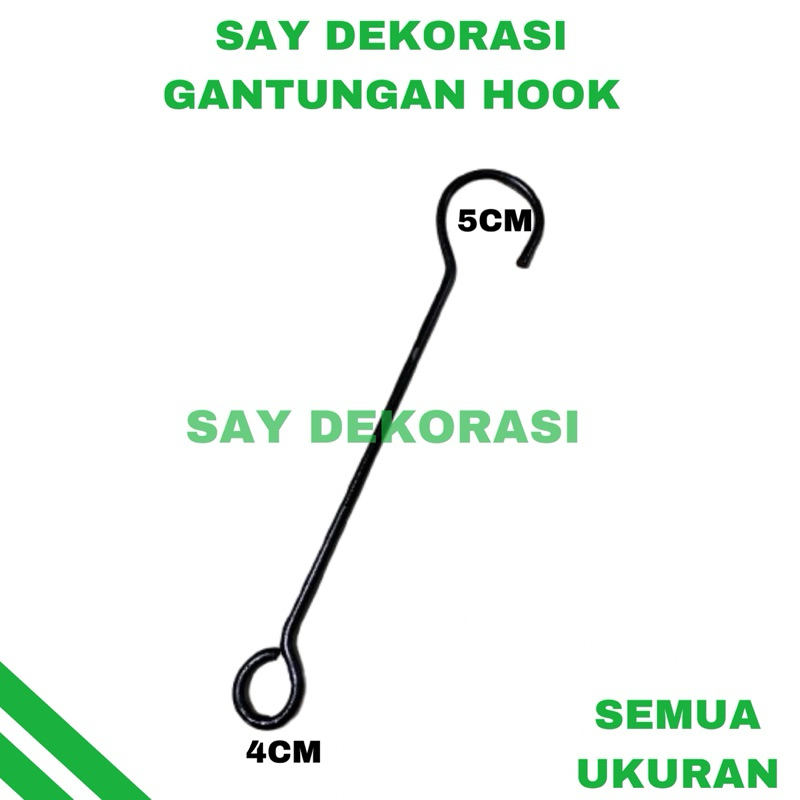 SAY DEKORASI TYPE 102 hook s gantungan besi/PENGAIT BESI/[PROMO] Hook S Gantungan Besi /Pengait Serb
