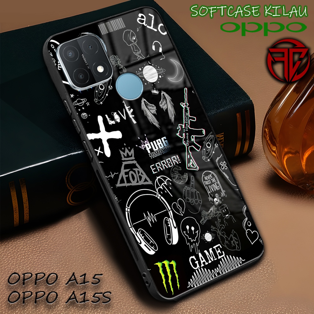 [SC47] Softcase Kilau Oppo A15 | Oppo A15s | Casing Kaca Mika | Kesing Keren Aesthetic [ Aesthetic 1