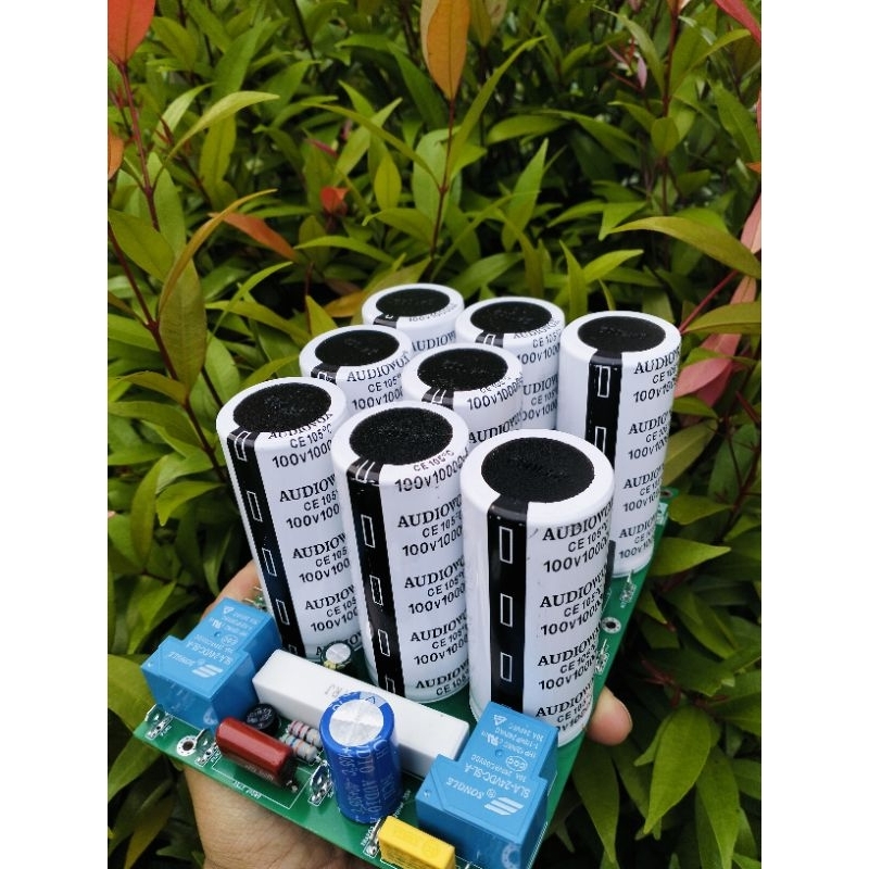 kit psu clas Ab simetris Doble relay lengkap dengan sofstar anti jeglek elko 100volt 10000 mikro PCB