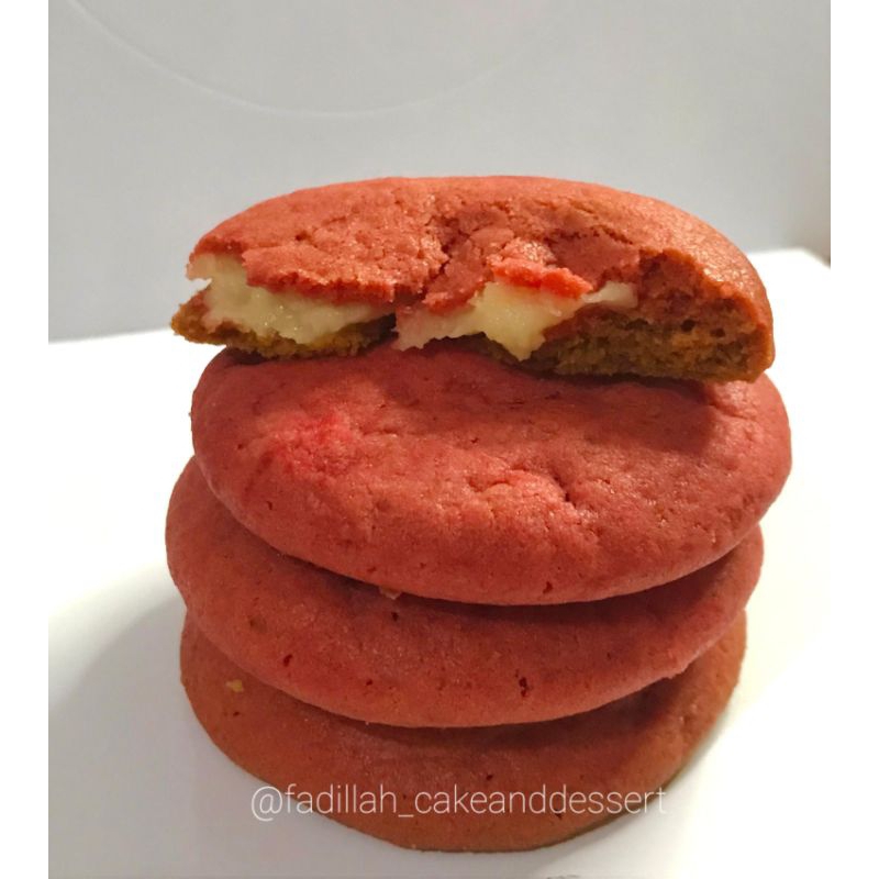 

soft cookies red velvet cheese