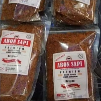 

abon sapi | original & pedas | 200 gr | tugu eco