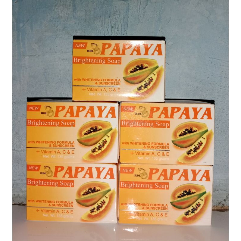 Grosir 5 pcs RDL Sabun Papaya Original (135gram)