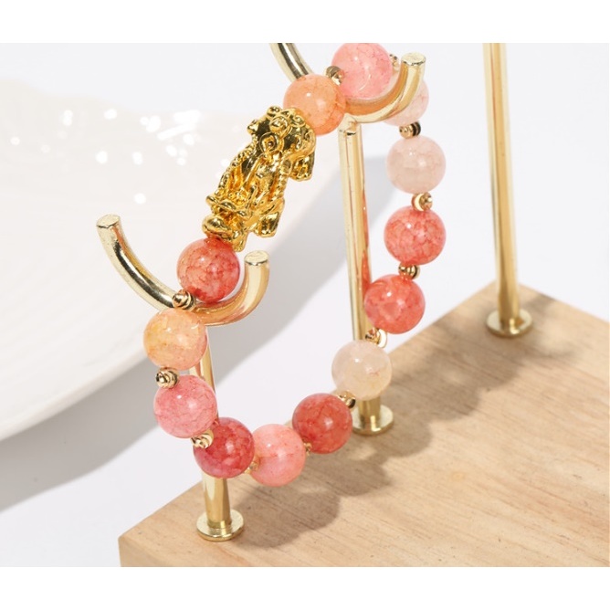 gelang warna batu obsidian pixiu gold