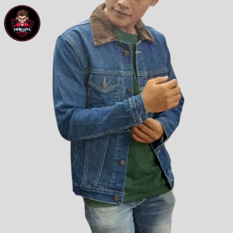 JAKET JEANS PRIA UKURAN M.L.XL.XXL.XXXL.XXXXL.XXXXXL./JAKET DENIM PRIA JUMBO/JAKET JEANS PRIA/JAKET 