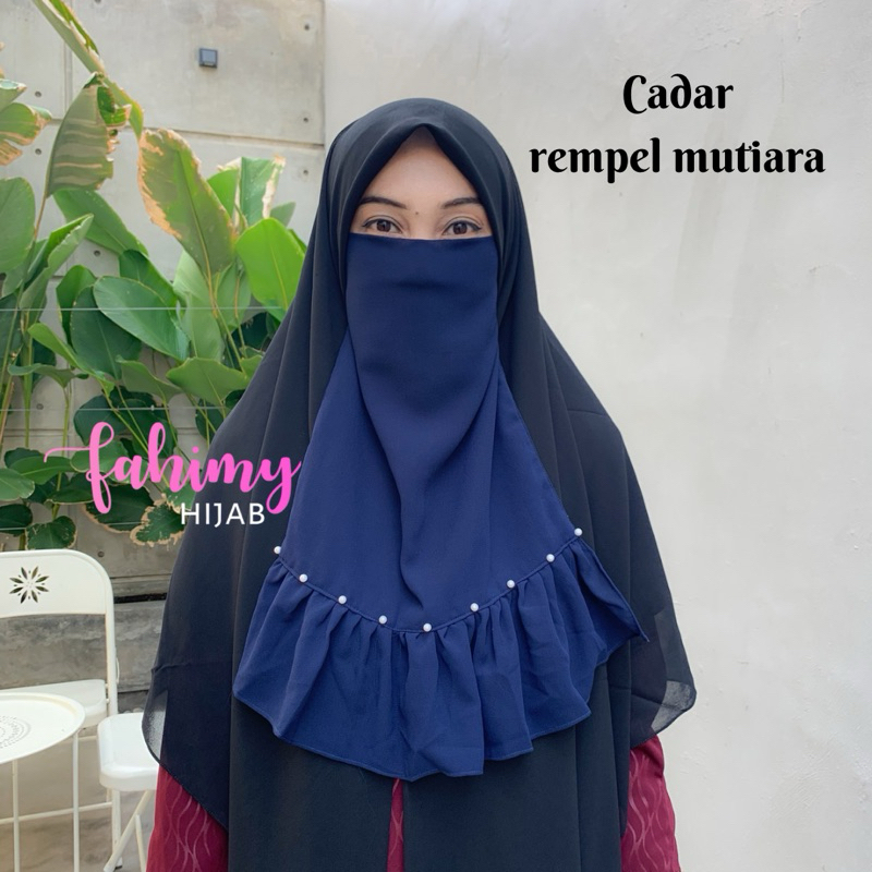 Cadar tali rempel mutiara | cadar payet | cadar tali walimah