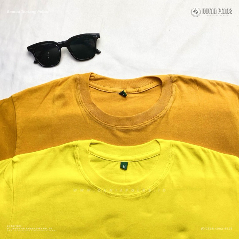 DUNIA POLOS KAOS POLOS MUSTARD KUNING KENARI