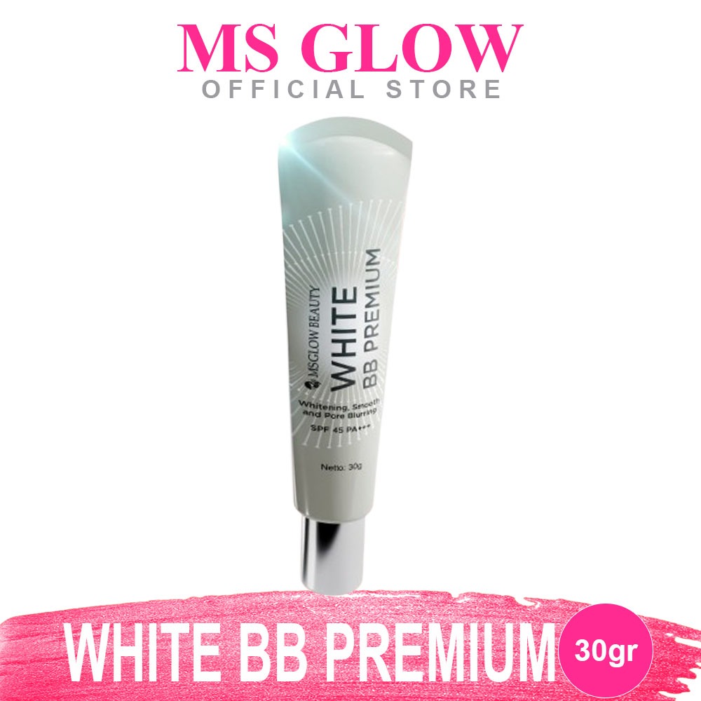 MS GLOW WHITE BB PREMIUM WHITENING DAILY BB CREAM / MS GLOW BB CREAM / BB CREAM MS GLOW