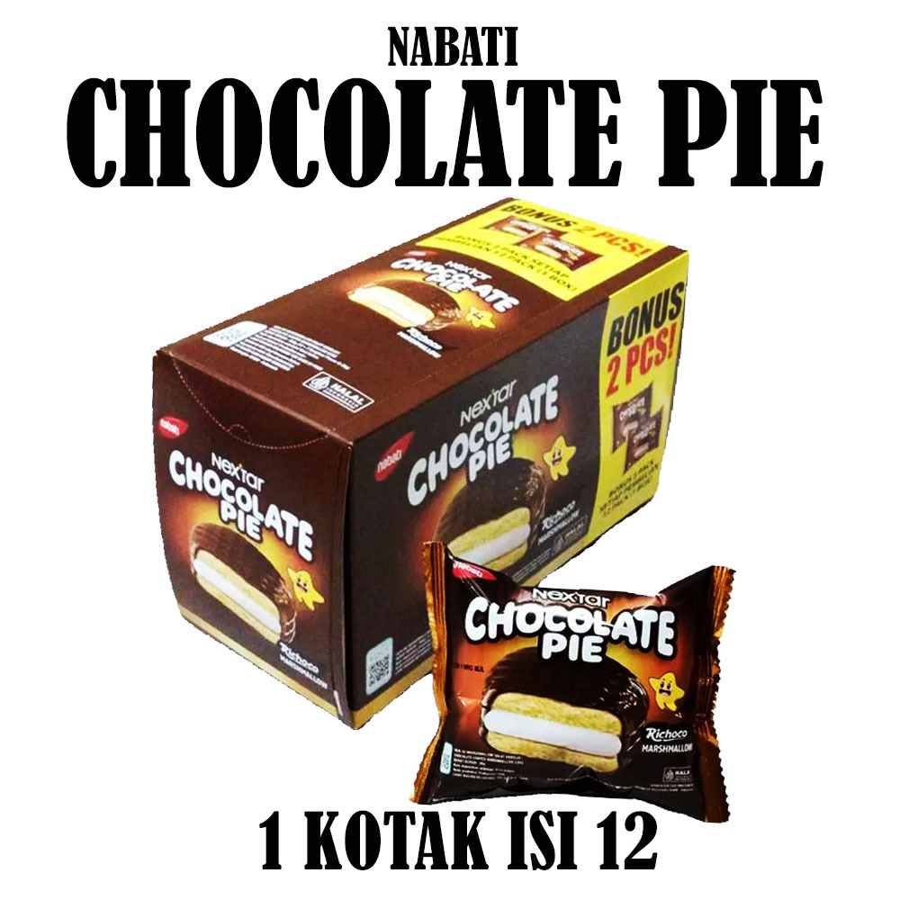 

NABATI NEXTAR CHOCOLATE PIE KOTAK ISI 12