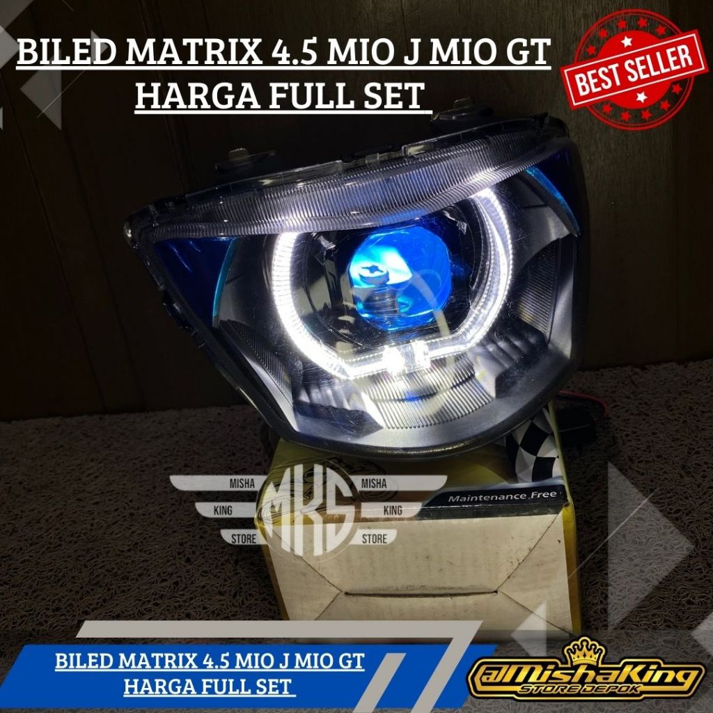 lampu biled mio j mio gt matrix full set 4.5 inch