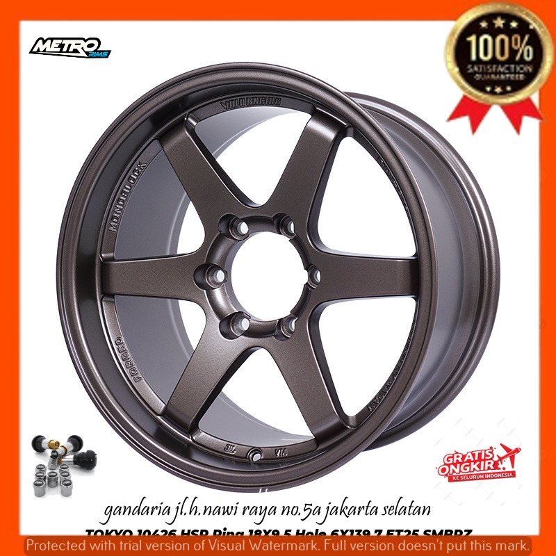 VELG PELEK RACING R18 RING 18 UNTUK MOBIL PAJERO FORTUNER DLL HSR TOKYO 10426
