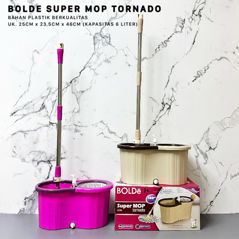 BERGARANSI BOLDE SUPER MOP / SPIN MOP PREMIUM / ALAT PEL PERAS OTOMATIS **