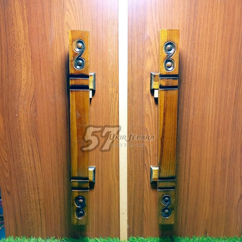 Gagang Tarikan Pintu Kayu Jati - Handle Pintu Minimalis Bahan Kayu Jati (LM2)