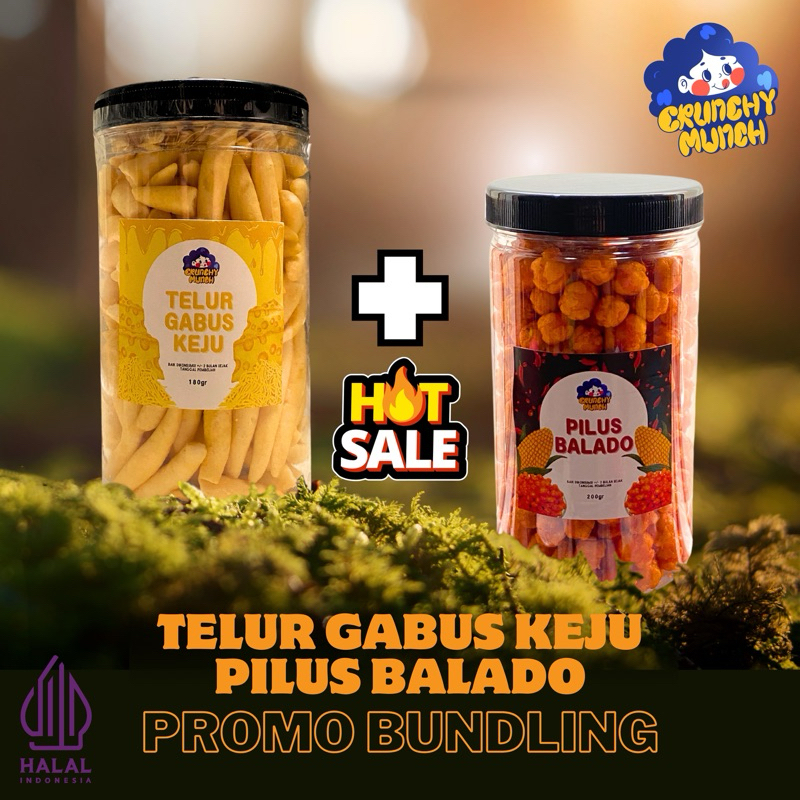 

(PROMO BUNDLING) Telur Gabus Keju 180GRAM dan Pilus Balado 250GRAM