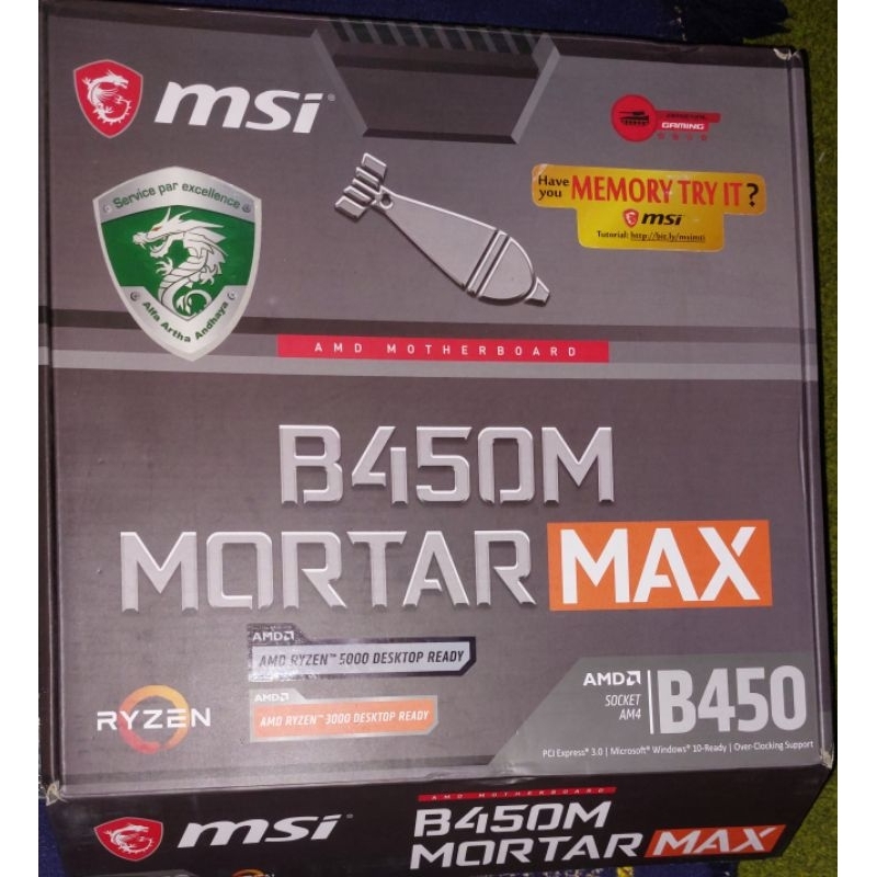 MOBO MSI B450M MORTAR MAX [bekas terawat]
