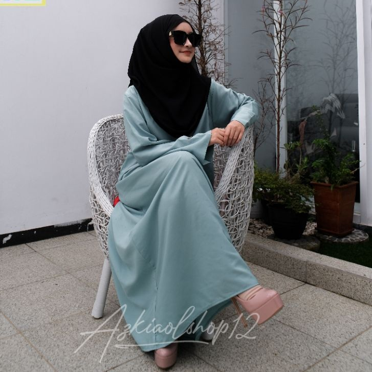 (BISA COD)  ABAYA POLOS || GAMIS WANITA KEKINIAN || ABAYA REMAJA VIRAL