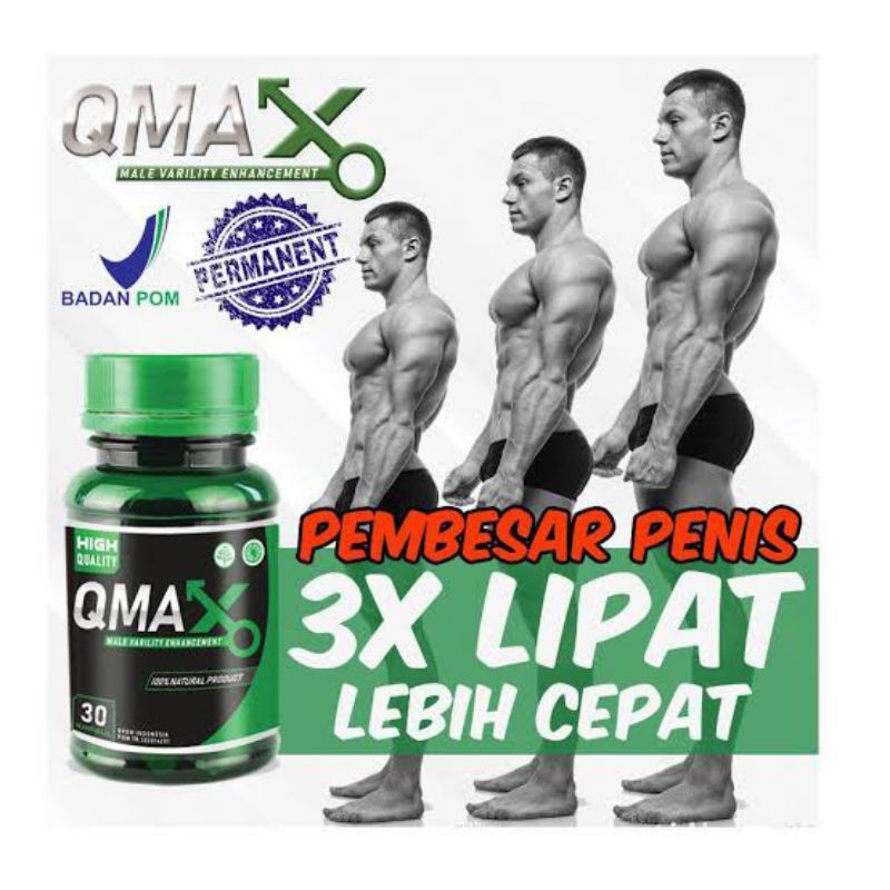 QMAX ASLI 100% ORIGINAL BPOM OBAT KUAT PEMBESAR PEMANJANG PENIS KELAMIN PRIA STAMINA PERKASA DEW...