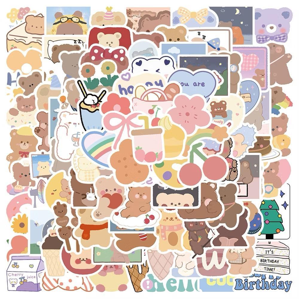 

25Pcs/set Sticker Karakter Lucu Aesthetic Gaya Korea Serbaguna Murah Terbaru Import