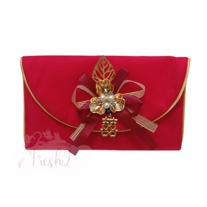 

Angpao wedding kain / angpao shuangxi / amplop kain / angpao kain