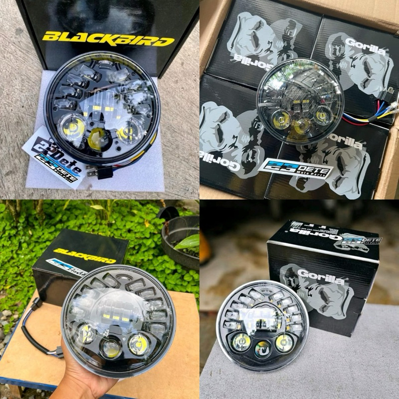 lampu daymaker 5,7 inch & 7 inch gorila blackbird