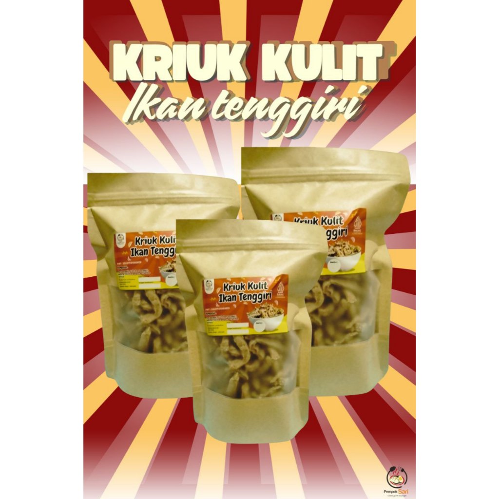 

KRIUK KULIT IKAN TENGGIRI PEMPEK SARI